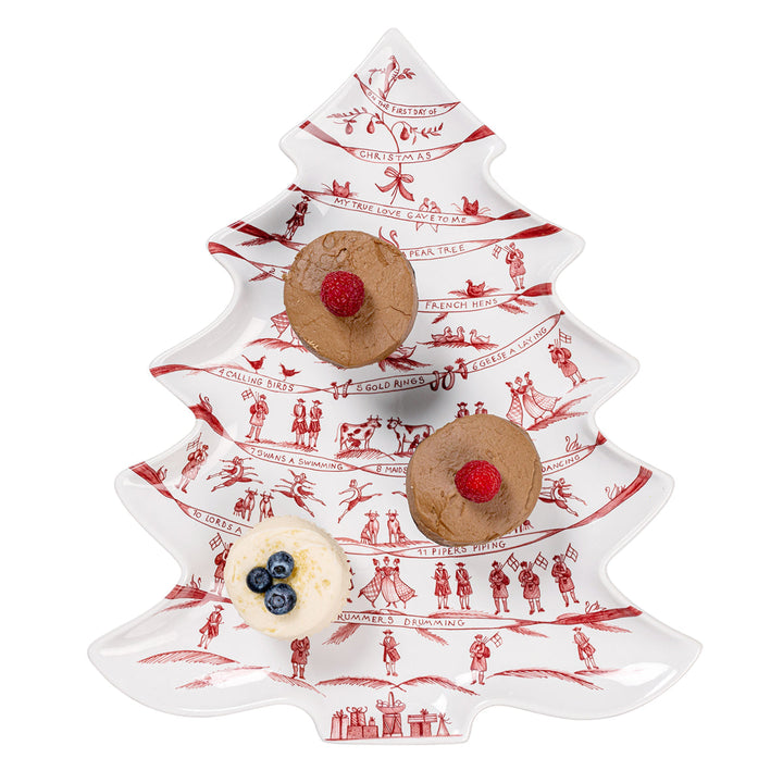 Country Estate Winter Frolic 15" Tree Platter