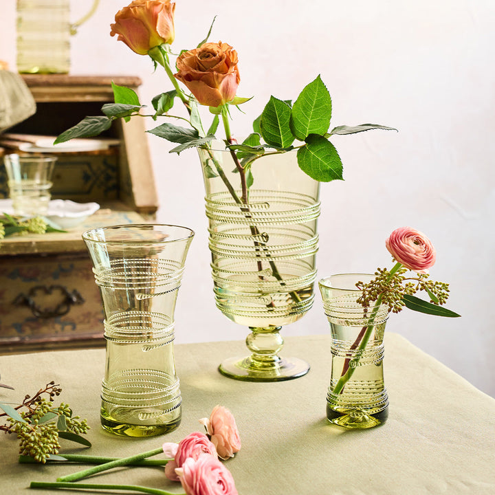 Ella 6" Corset Vase - Green