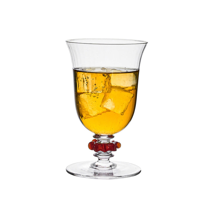 Nell Ruffle Goblet - Ruby
