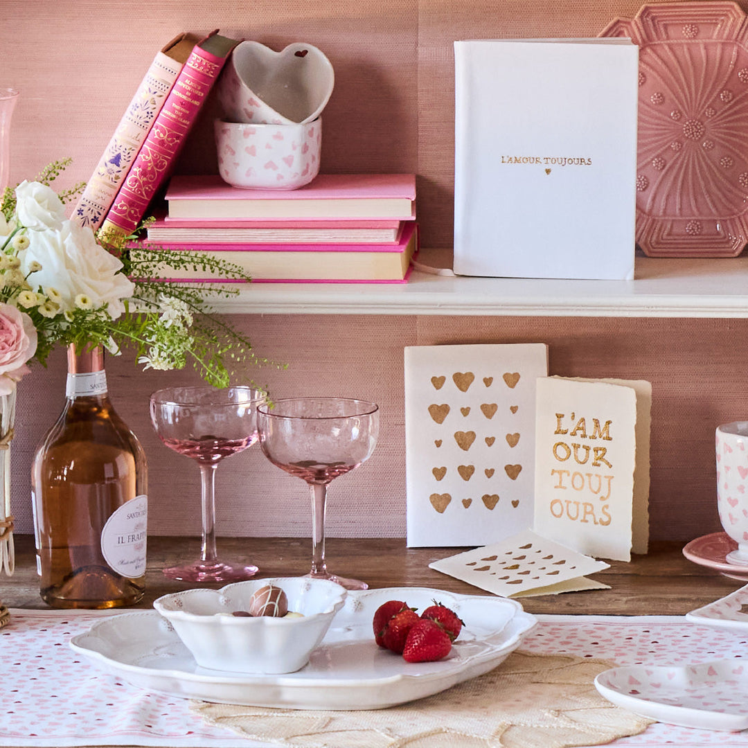 Berry &amp; Thread 6.5" Heart Bowl - Whitewash