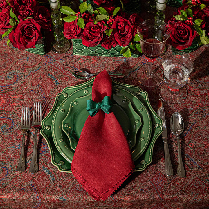 Berry Scallop Napkin Set/4 - Ruby