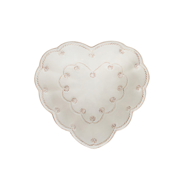 Berry &amp; Thread 6.5" Heart Bowl - Whitewash