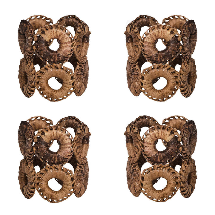 Rustic Ring Napkin Ring Set/4 - Natural