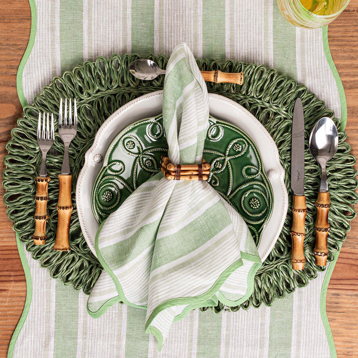 Cabana Stripe Napkin Set/4 - Seagrass