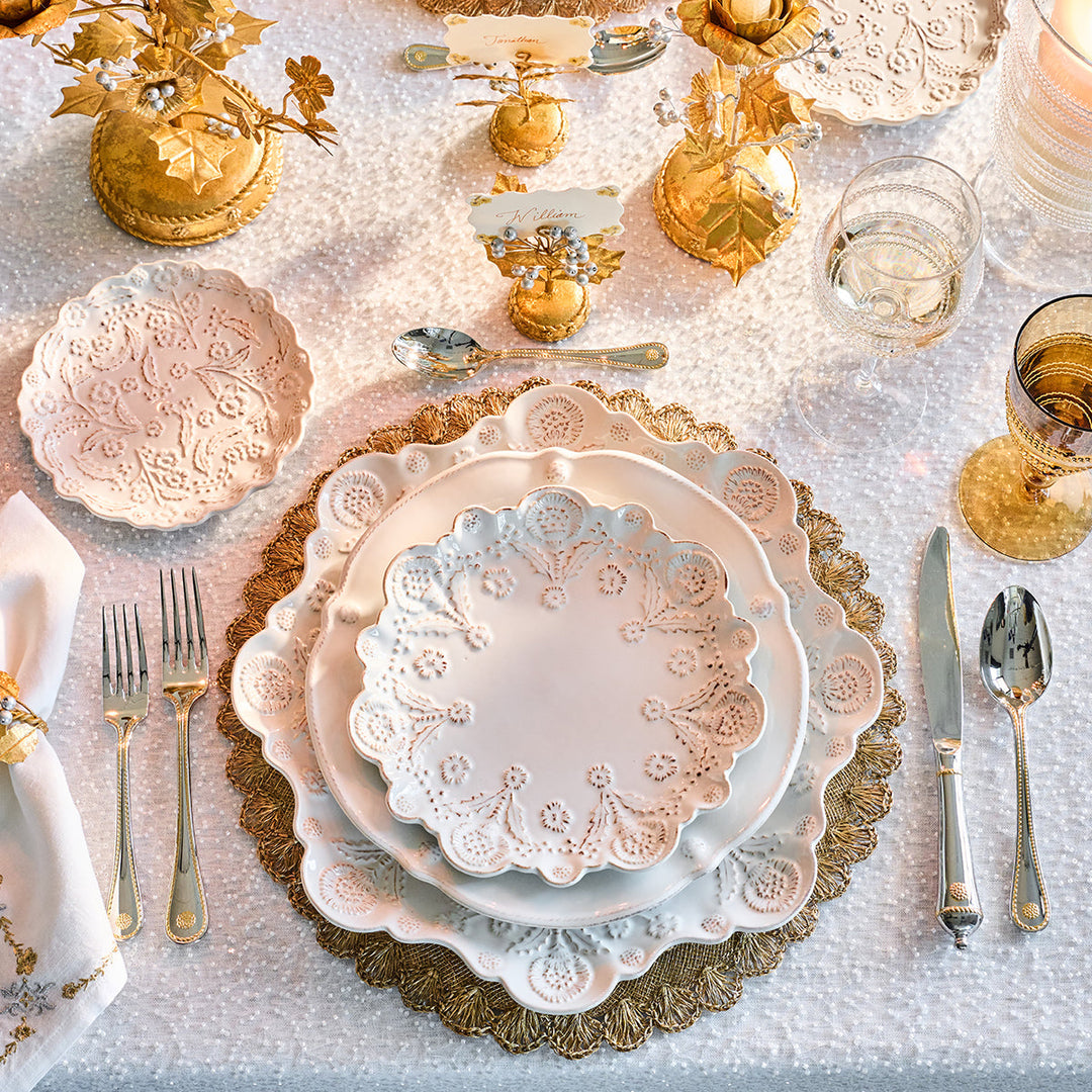Berry &amp; Thread Thistle Charger/Platter - Whitewash