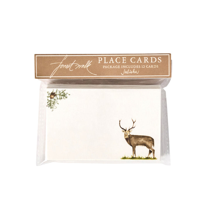 Forest Walk Stag Place Card Set/12 - Multi