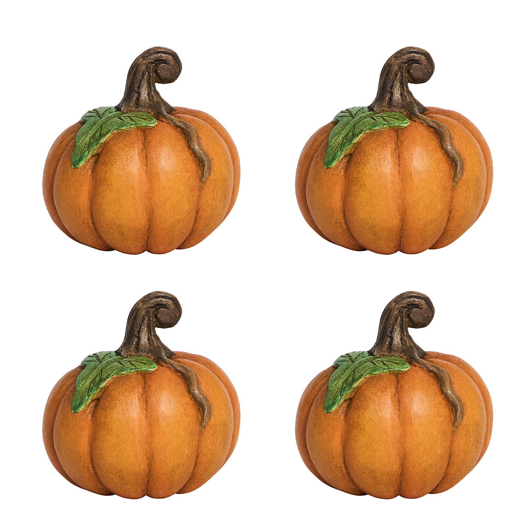 Forest Walk Pumpkin Place Card Holder Set/4