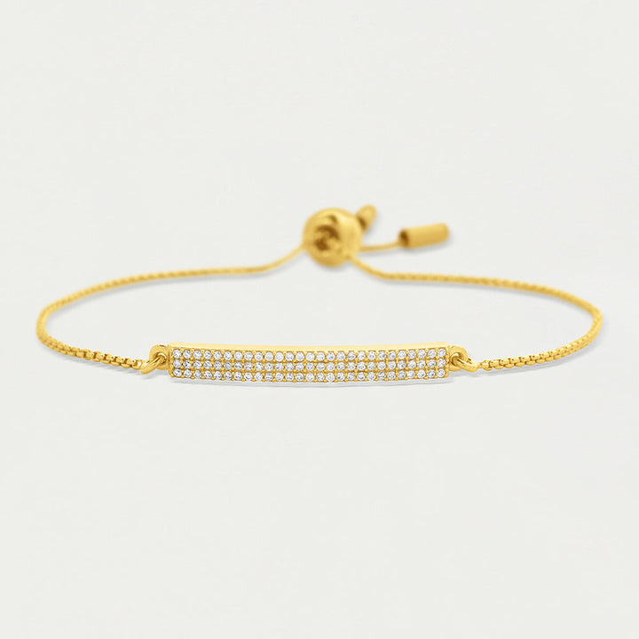 Petit Pavé Bar Chain Bracelet