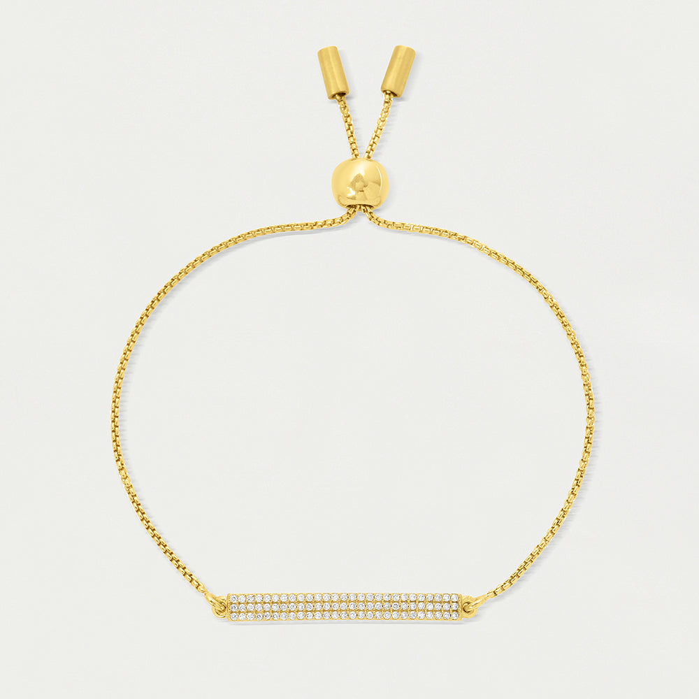 Petit Pavé Bar Chain Bracelet