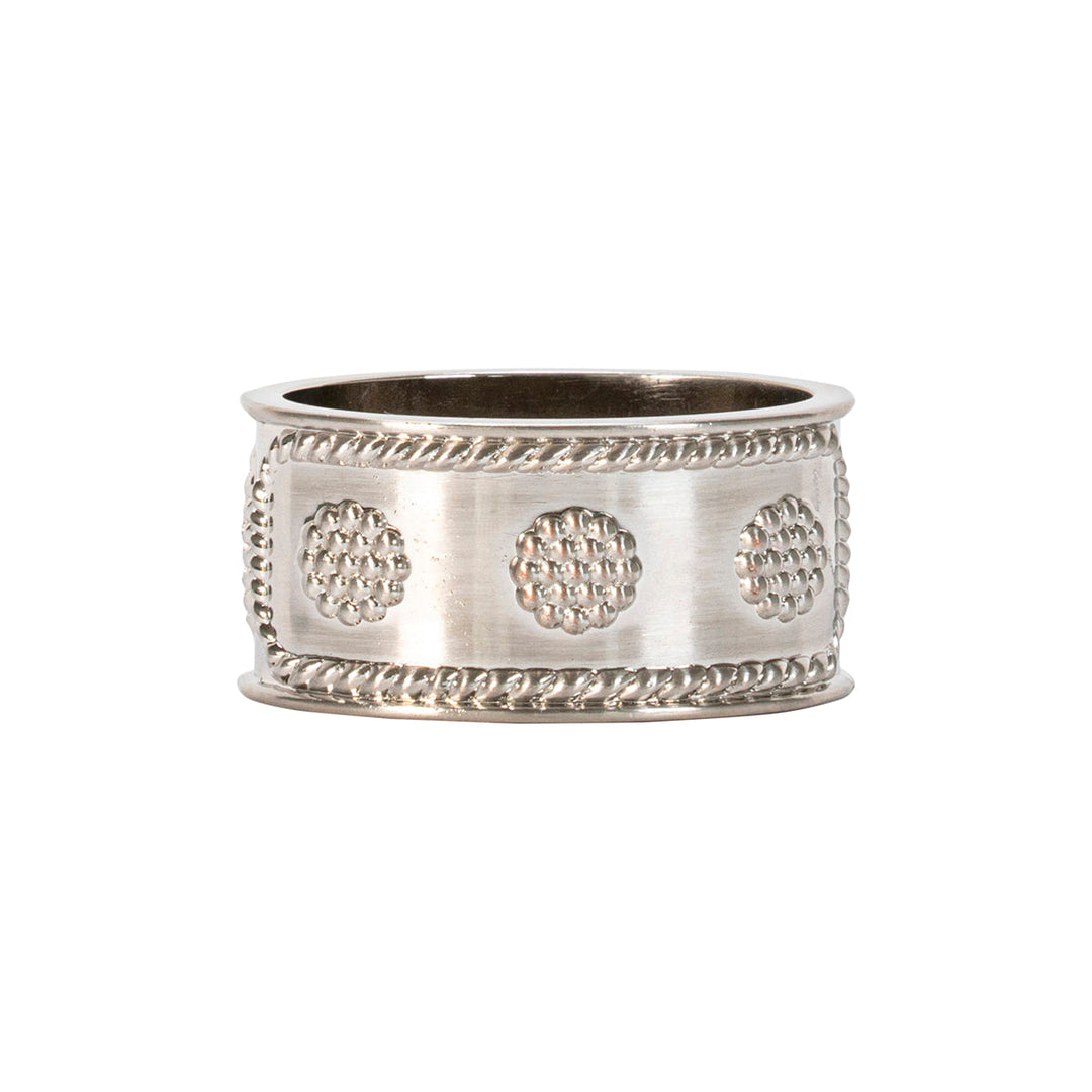 Berry &amp; Thread Napkin Ring Set/4 - Silver