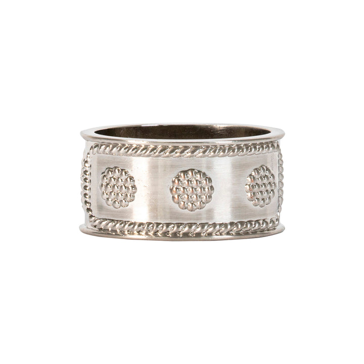 Berry &amp; Thread Napkin Ring Set/4 - Silver