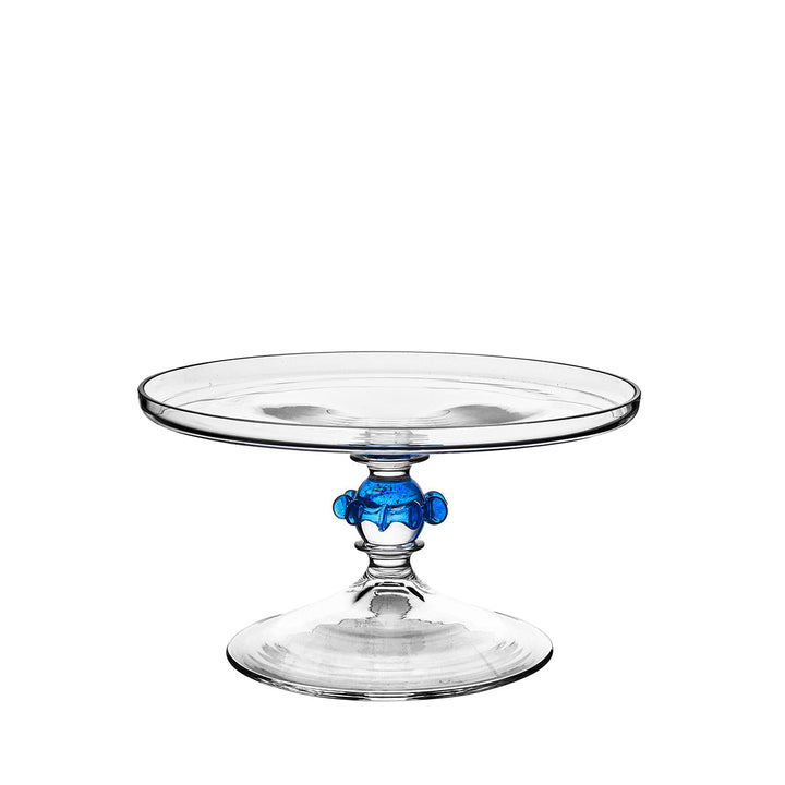 Nell Ruffle Petite Cake Dome &amp; Stand Set - Chambray