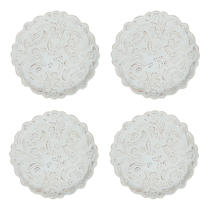 Berry &amp; Thread Thistle Cocktail Plate Set/4 - Whitewash