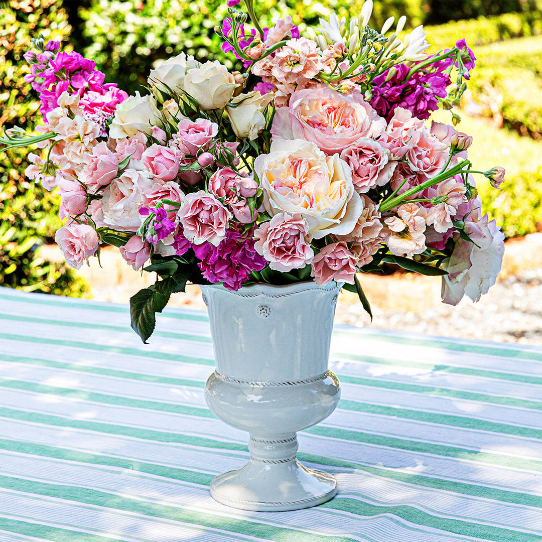 Berry &amp; Thread Petite Parterre Garden 8" Vase - Whitewash