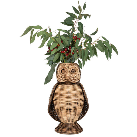 Devon Willow 15" Owl Vase