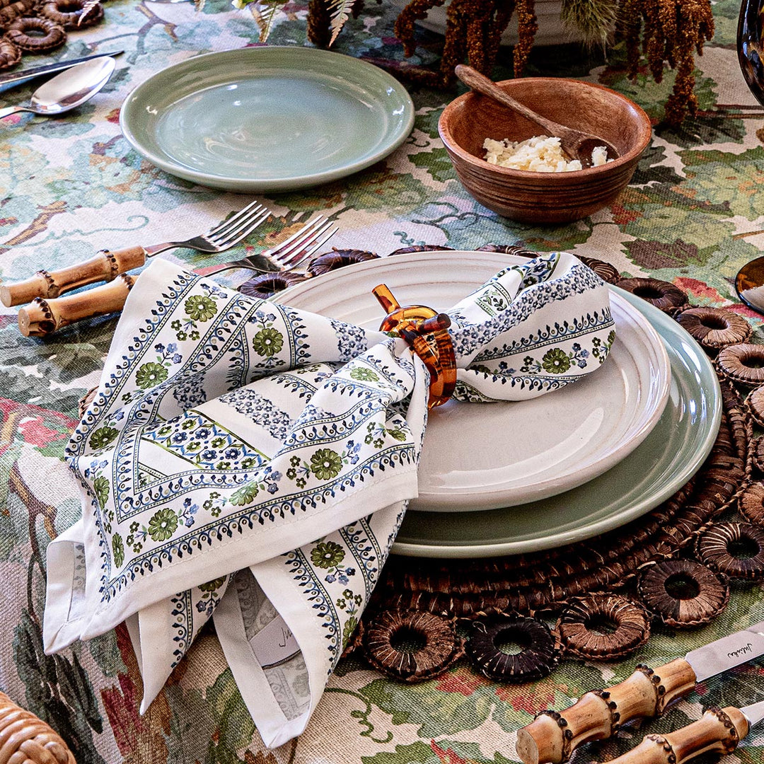 Seville Stripe Napkin Set/4 - Green