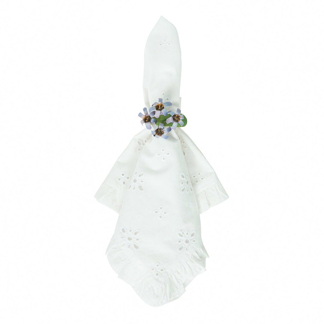 Meadow Walk Floral Napkin Ring Assorted Set/4 - Multi