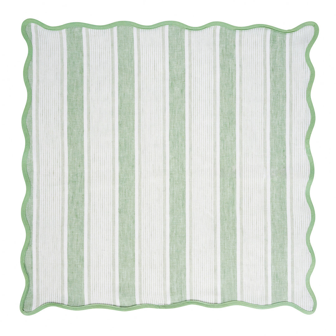 Cabana Stripe Napkin Set/4 - Seagrass