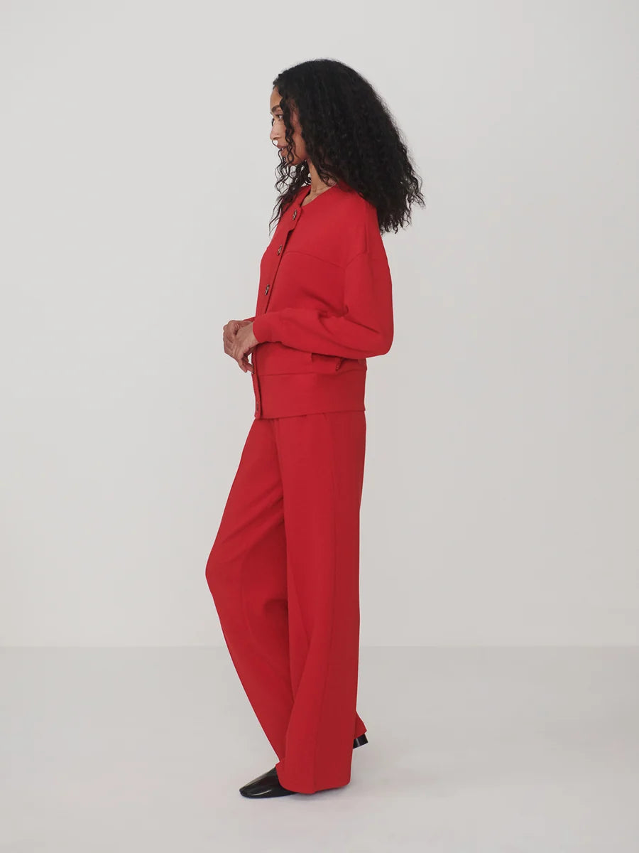 The Wide Leg Pant 28 (Red Marl)