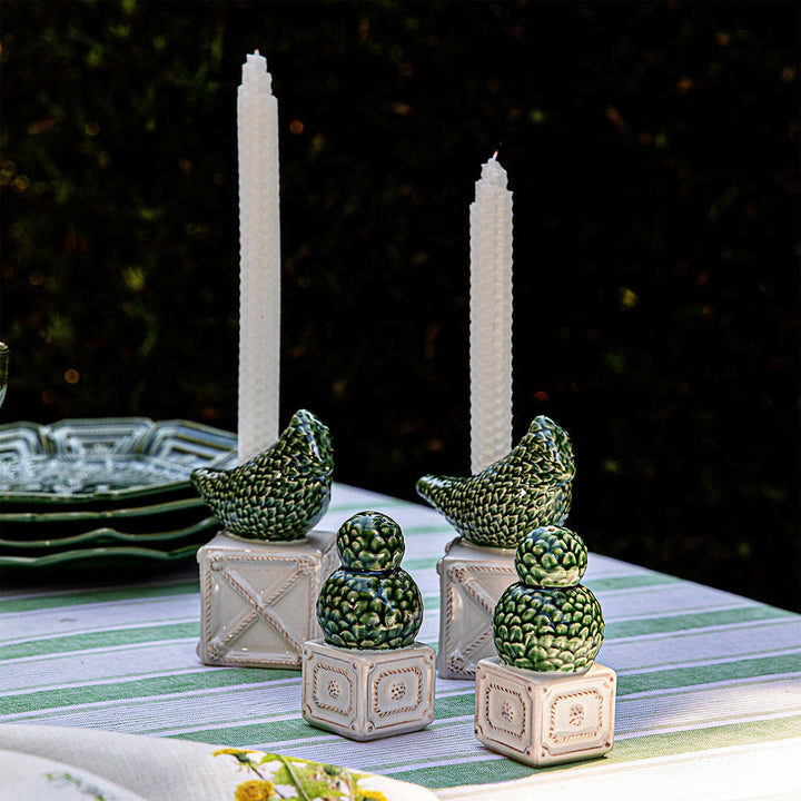 Berry &amp; Thread Bird Topiary Candlestick Set/2 - Multi