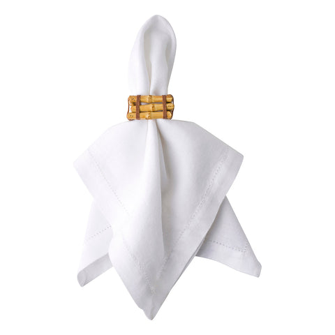 Bamboo Napkin Ring Set/4 - Natural