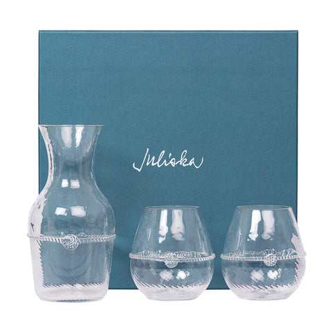 Graham Carafe and Stemless Red Wine Set/3pc