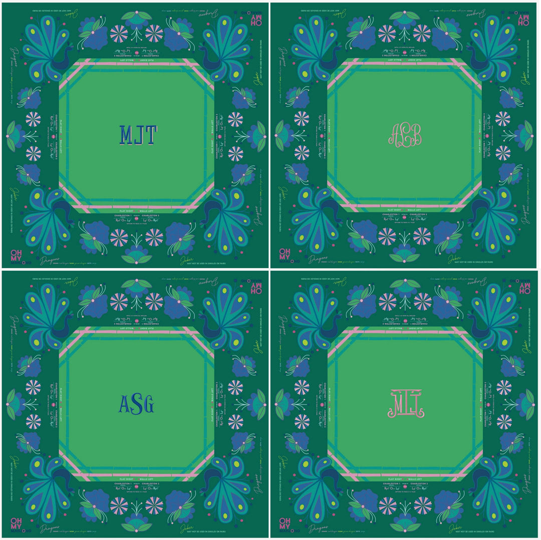 Birdie Green Mahjong Mat