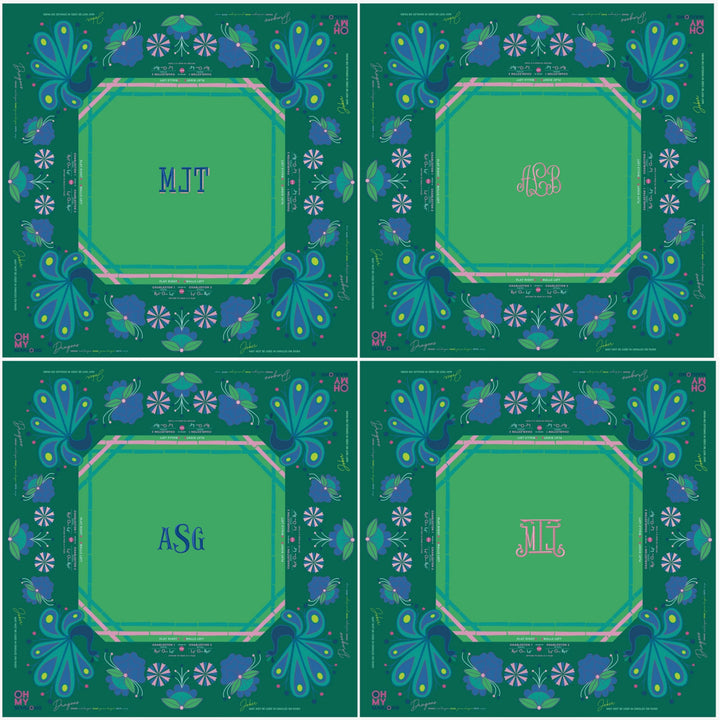 Birdie Green Mahjong Mat