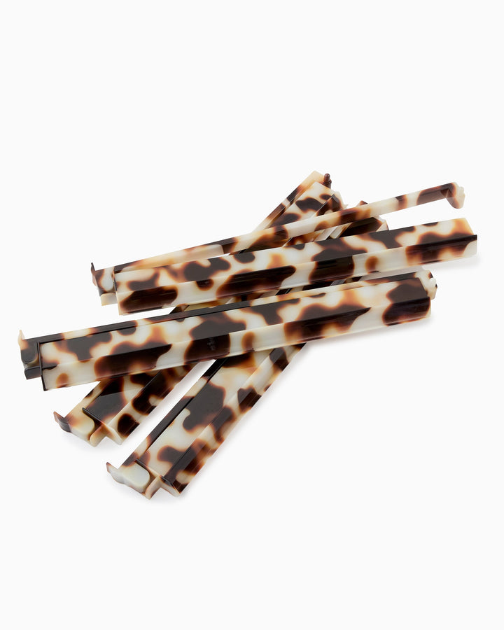 Blond Tortoise Rack and Pusher Set