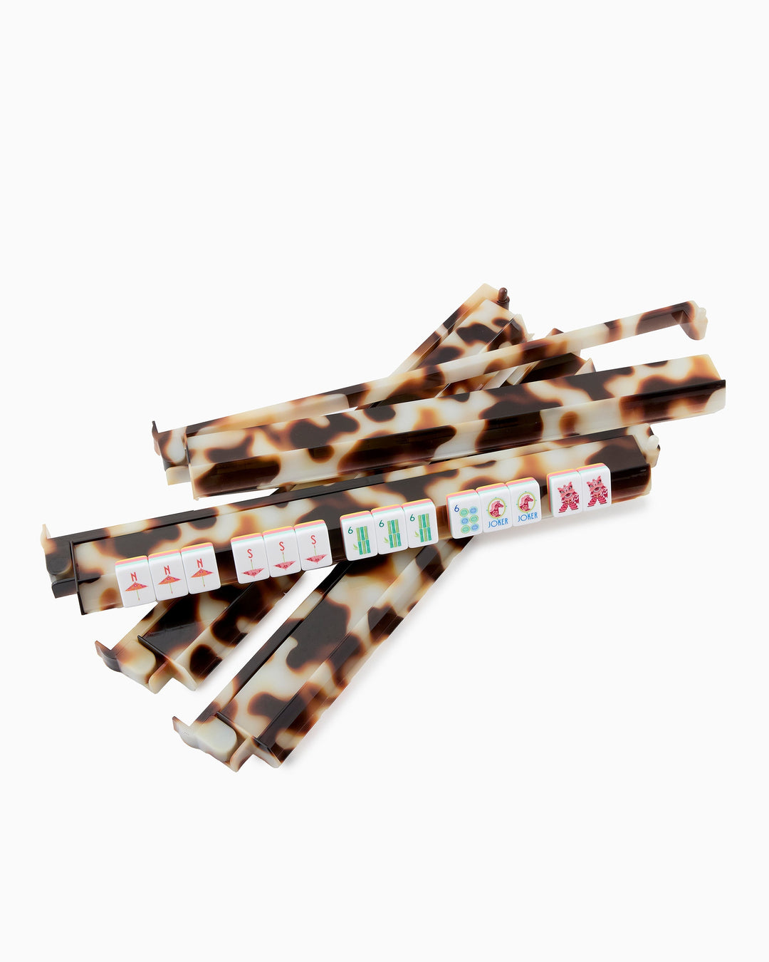 Blond Tortoise Rack and Pusher Set