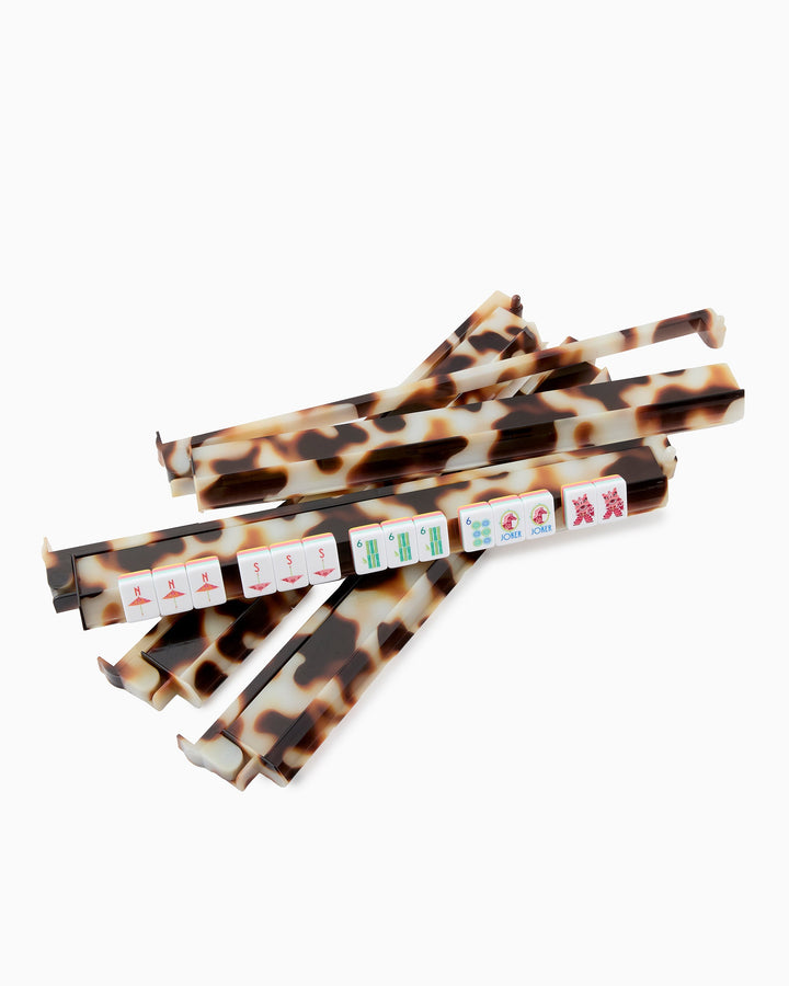 Blond Tortoise Rack and Pusher Set