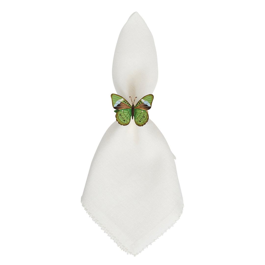 Meadow Walk Butterfly Napkin Ring Assorted Set/4 - Multi