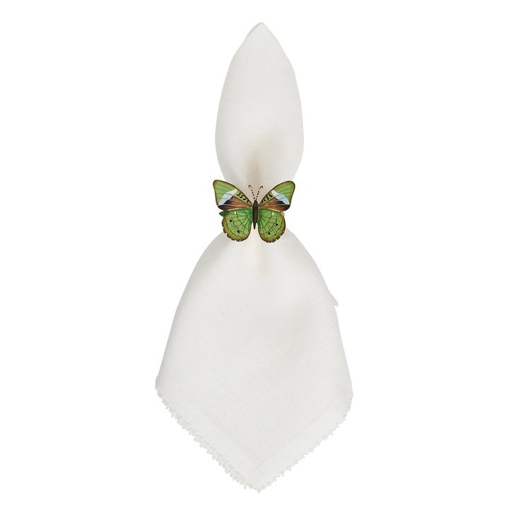 Meadow Walk Butterfly Napkin Ring Assorted Set/4 - Multi