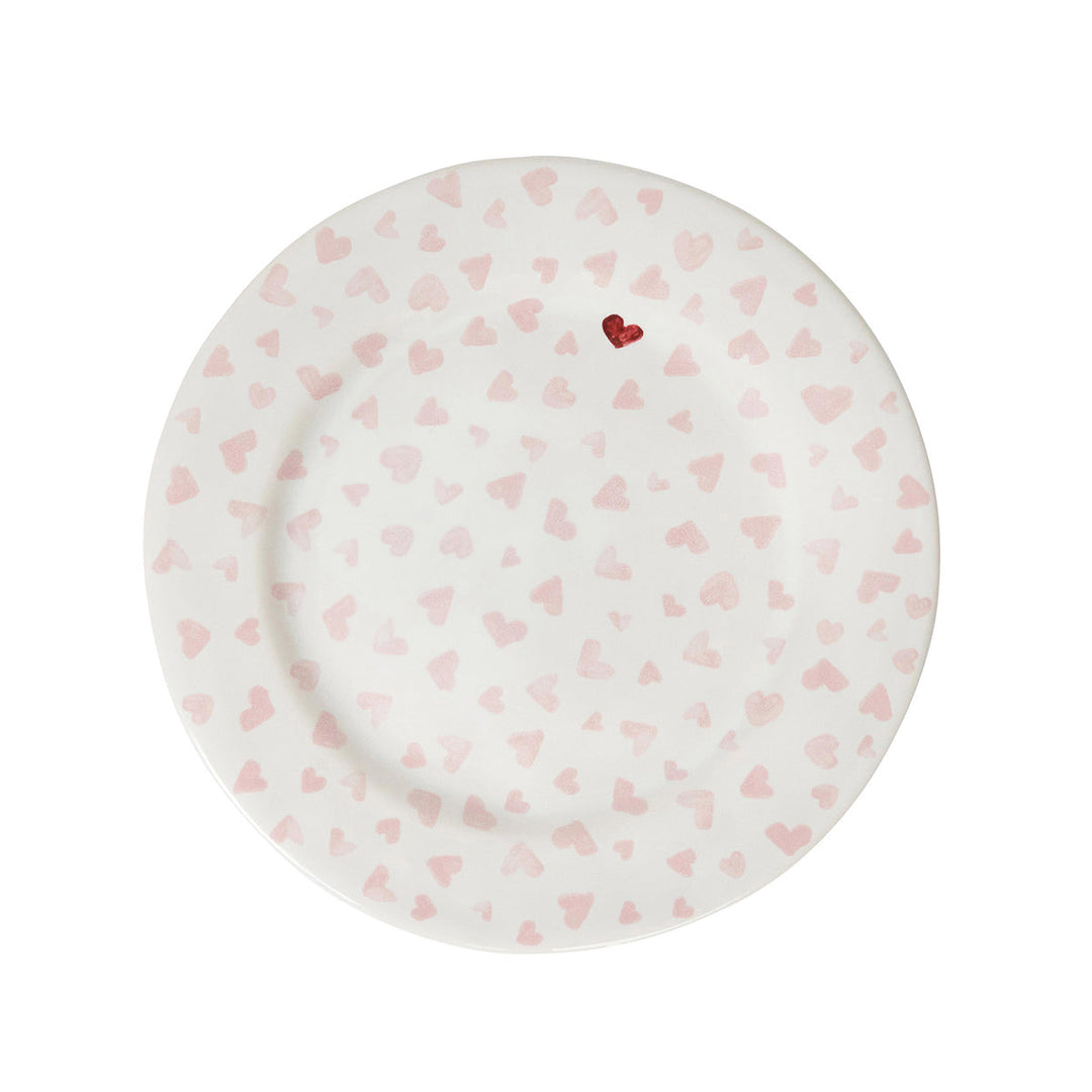 Love You More Dessert/Salad Plate Set/4 - Pink