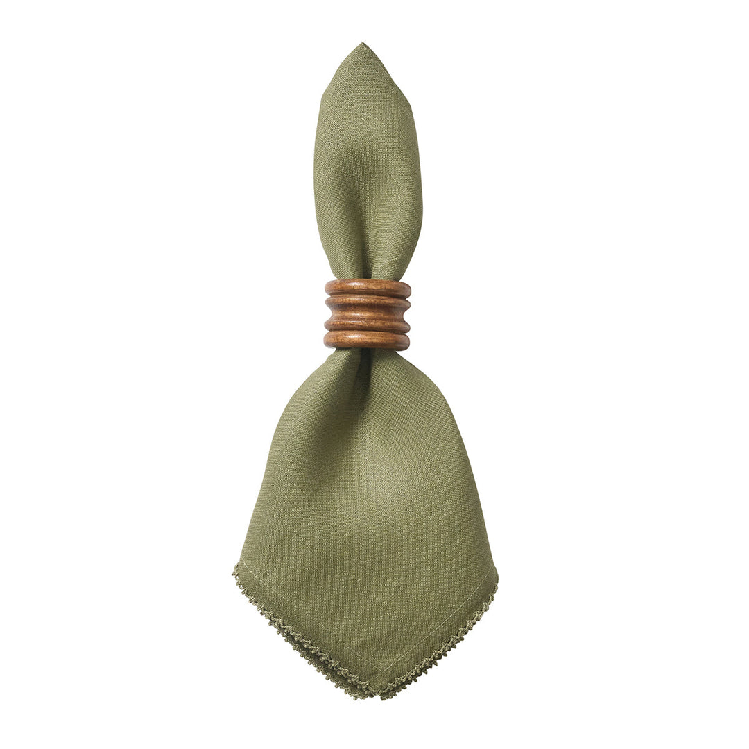 Berry Scallop Napkin Set/4 - Sage
