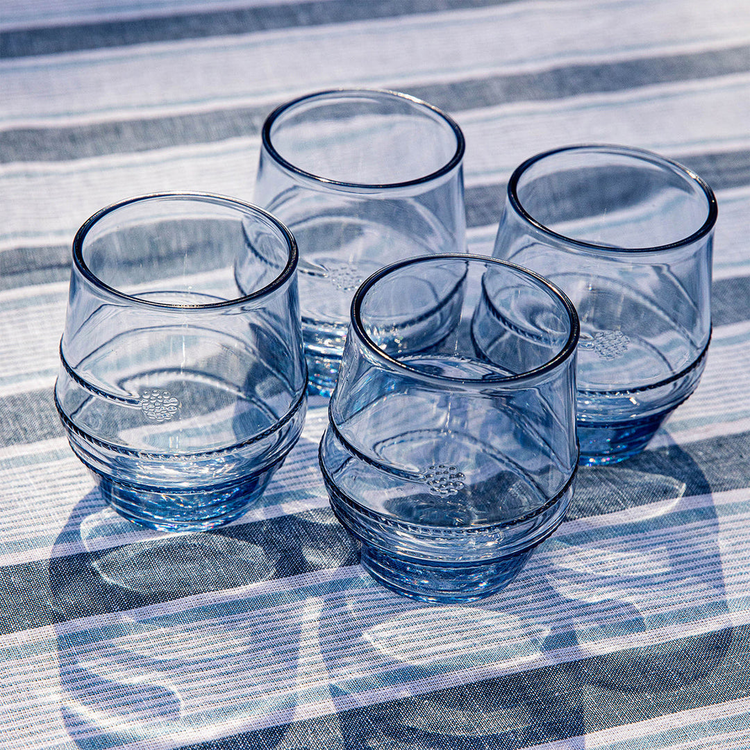 Amalia Acrylic Small Tumbler Set/4 - Ocean
