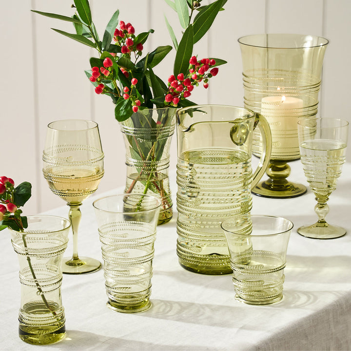 Ella 6" Corset Vase - Green