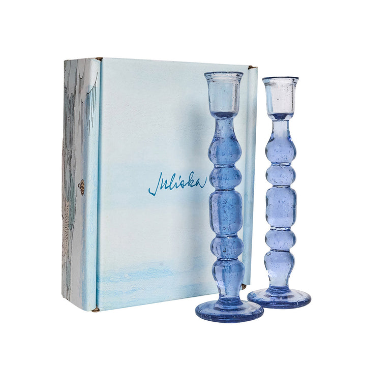 Provence 9" Candlestick set/2 - Chambray