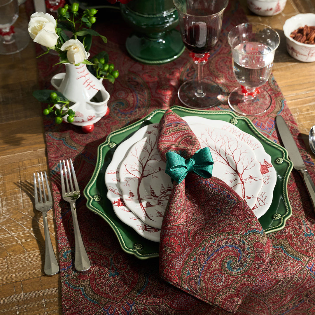 Paisley Napkin Set/4 - Red