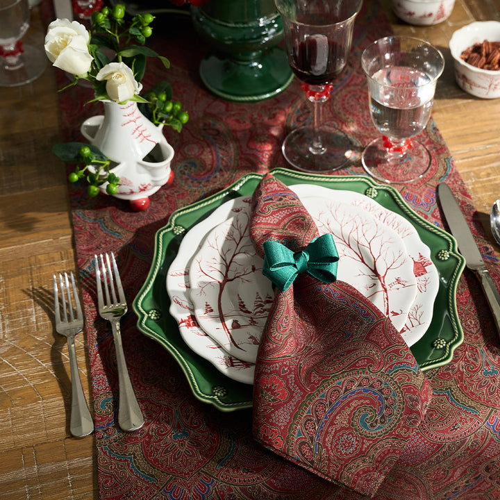 Paisley Napkin Set/4 - Red