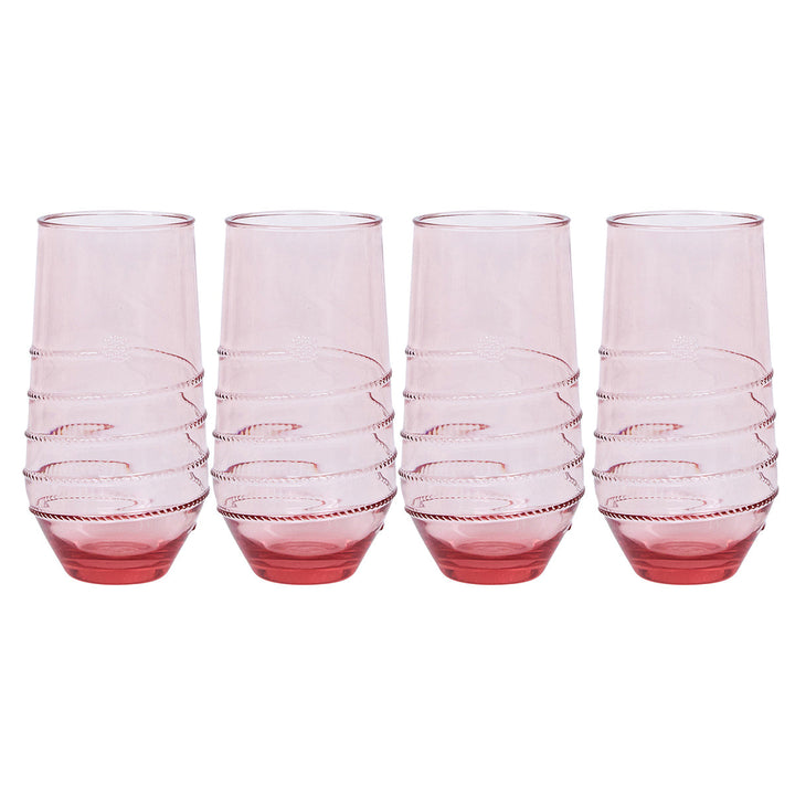 Amalia Acrylic Large Tumbler Set/4 - Coral