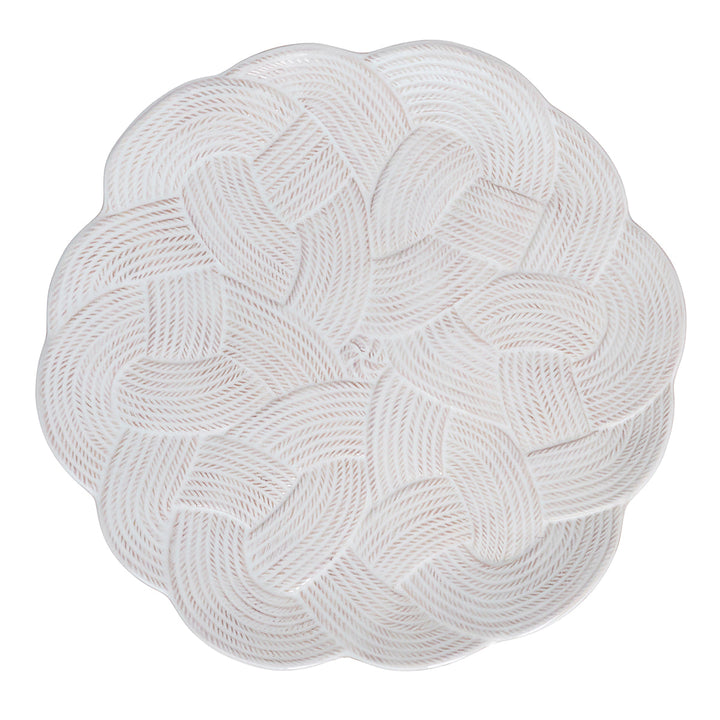 Le Panier Mystic Knot Charger/Platter - Whitewash
