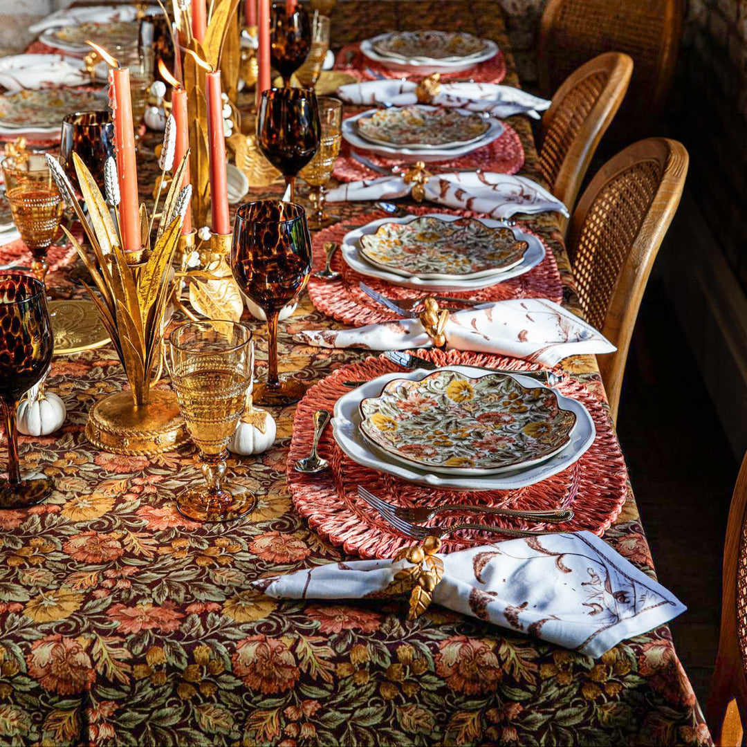 Willa 60" x 120" Tablecloth - Amber