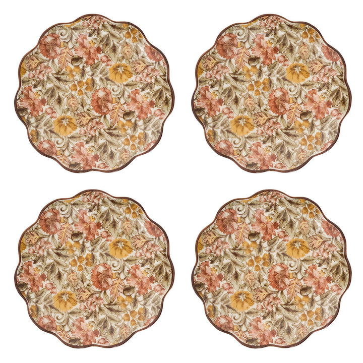 Willa Cocktail Plate Set/4 - Amber