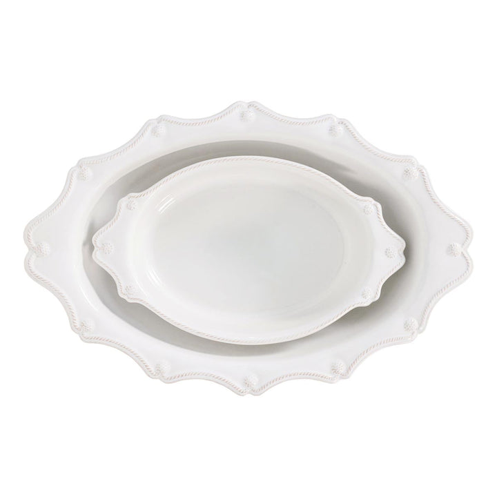 Berry &amp; Thread Oval Baker Set/2pc - Whitewash