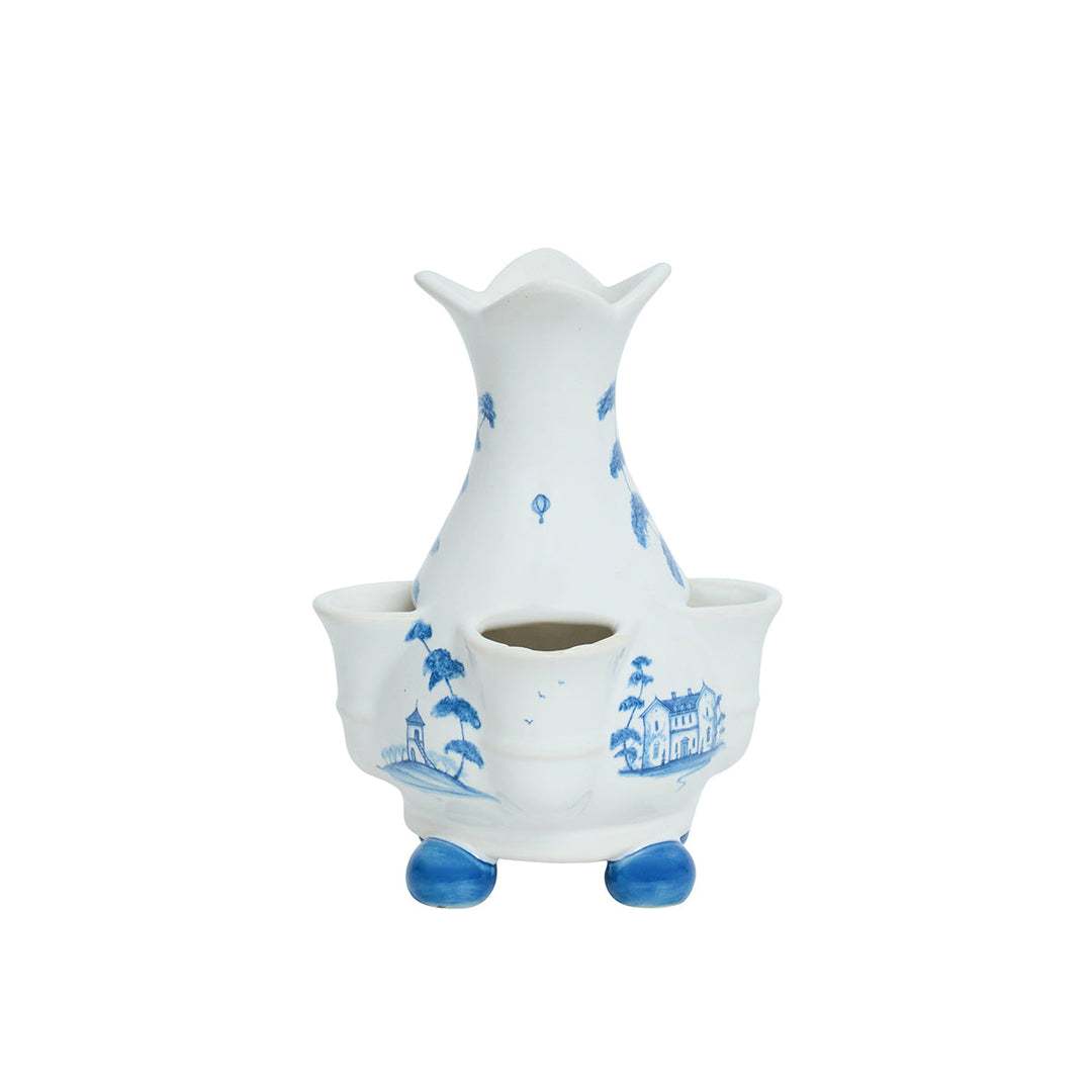 Country Estate 6" Tulipiere Vase - Delft Blue