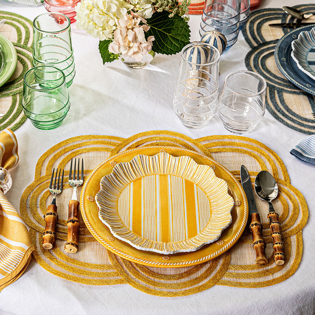 Berry &amp; Thread Melamine Dinner Plate Set/4 - Sunshine