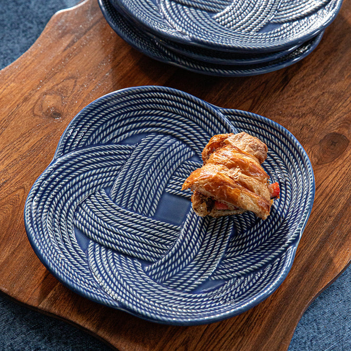 Le Panier Mystic Knot Dessert/Salad Plate - Denim