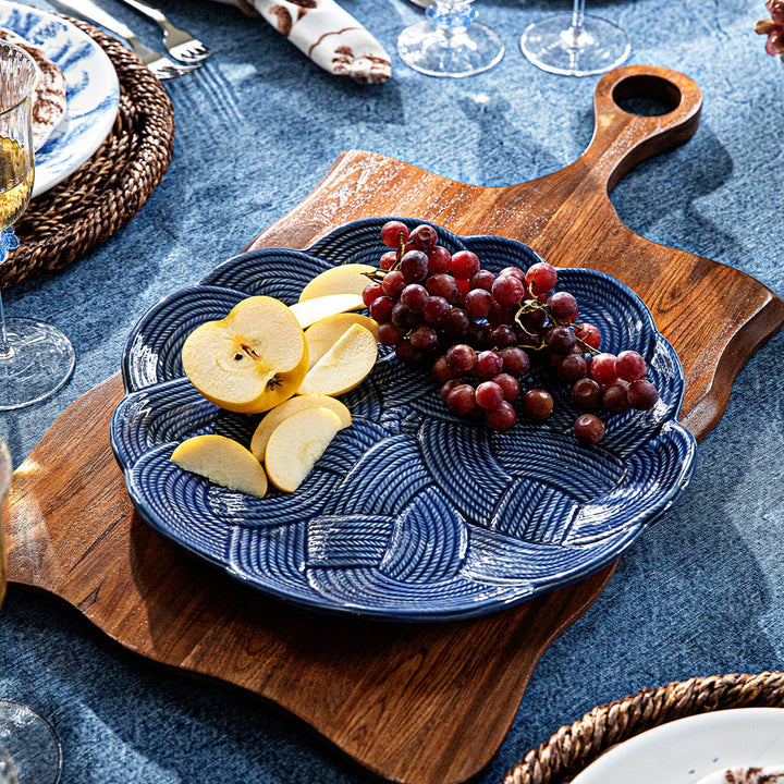 Le Panier Mystic Knot Charger/Platter - Denim