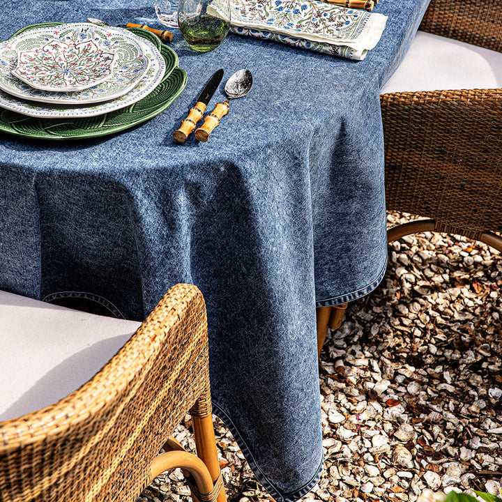 Denim 60" x 120" Tablecloth - Blue